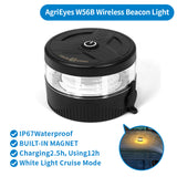 AgriEyes W56B Wireless Beacon Light, USB-C LED Rechargeable Strobe Lights with Magnetic, Portable Waterproof Emergency Safety Lights