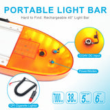 AgriEyes W49 Wireless Amber Strobe Light Bar, 40 inch Rooftop Magnetic Tow Truck Light, Emergency Warning Caution Light Bar for Trucks