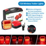 AgriEyes T033/T28/T212/T30B Wireless Trailer Lights kit, Rechargeable Magnetic Portable LED Tow Lights Kit for Trucks