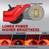 AgriEyes T30B Angel Wings Wireless Trailer Lights with Suction Cup, Type-C Rechargeable Magnetic Towing Light