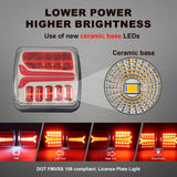 AgriEyes T033/T28/T212/T30B Wireless Trailer Lights kit, Rechargeable Magnetic Portable LED Tow Lights Kit for Trucks