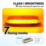 AgriEyes W12R APP Control Mini Strobe Light Bar, Magnetic Rechargeable LED Beacon Light, Wireless strobe light