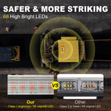 AgriEyes W230B App Control Wireless Magnetic Strobe Light Bar for Trucks