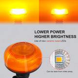 AgriEyes W57P Pole Mount Beacon Light 3.6 Inch, Mini Pipe Strobe Warning Emergency Safety Lights