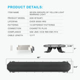 Agrieyes W18 48'' Red/Blue Full functions Slim LED Warning Light Bar