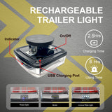 AgriEyes T033/T28/T212/T30B Wireless Trailer Lights kit, Rechargeable Magnetic Portable LED Tow Lights Kit for Trucks