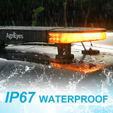 AgriEyes W49 Wireless Amber Strobe Light Bar, 40 inch Rooftop Magnetic Tow Truck Light, Emergency Warning Caution Light Bar for Trucks