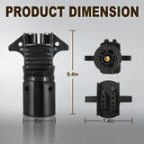 AgriEyes TM8034 7 Pin to 4 Pin Trailer Adapter, Weatherproof  7 Way to 5 Way Trailer Light Plug