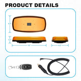 AgriEyes W12R APP Control Mini Strobe Light Bar, Magnetic Rechargeable LED Beacon Light, Wireless strobe light