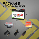 AgriEyes T033/T28/T212/T30B Wireless Trailer Lights kit, Rechargeable Magnetic Portable LED Tow Lights Kit for Trucks