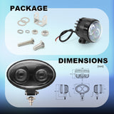 AgriEyes 7008 LED Forklift Safety Lights, 10-80V Forklift blue Light Warning Lights