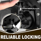 Agrieyes TM8030 7 Pin to 6 Pin Trailer Light Adapter, 7 Way to 6 Wire RV Blade Trailer Plug, Trailer Connector