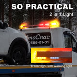 AgriEyes T40 2 in 1 Tow Truck Light Bar with Warning Lights, 45 Inch Trailer Light with Reverse Alarm