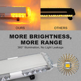 AgriEyes T40 2 in 1 Tow Truck Light Bar with Warning Lights, 45 Inch Trailer Light with Reverse Alarm