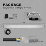AgriEyes T40 2 in 1 Tow Truck Light Bar with Warning Lights, 45 Inch Trailer Light with Reverse Alarm