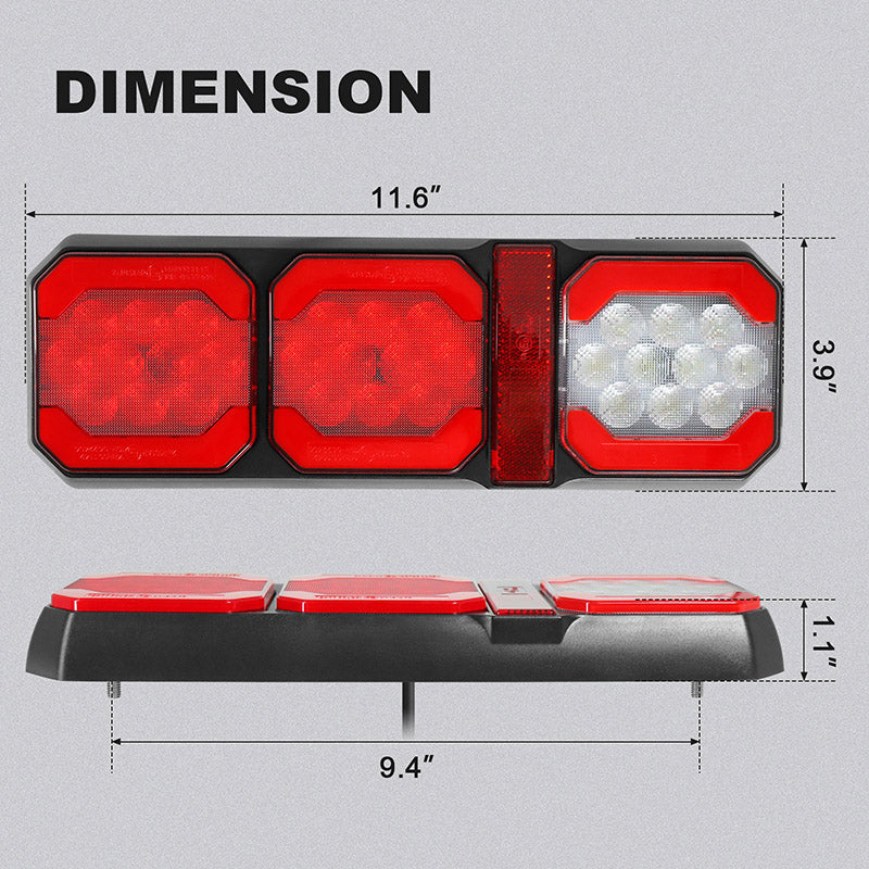 LumenX LED Backup Light For Truck Or Trailer - Weatherproof - Oval | Super Bright LEDs