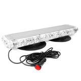 AgriEyes W54M Modular Magnetic Strobe Light Bar, 15 Inch Amber LED Flashing Lights