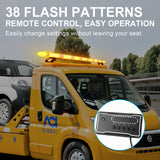 AgriEyes AG-W54R-8 45 Inch Modular Strobe Lights Bar, Warning Emergency Caution Lights