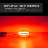 AgriEyes W16M Red Beacon Light 4.2Inch Magnetic