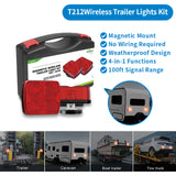 AgriEyes T033/T28/T212/T30B Wireless Trailer Lights kit, Rechargeable Magnetic Portable LED Tow Lights Kit for Trucks