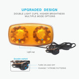 Agrieyes W12D 12” Mini Strobe Light Bar for Trucks Magnetic