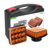 Agrieyes W02 2pcs Rechargeable Flashing Lights For Vehicles
