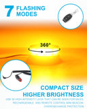 AgriEyes W16R Rechargeable LED Beacon Light Wireless With Remote
