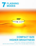 AgriEyes W16S Amber Beacon Light 4.2inch Permanent Mount