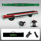 AgriEyes AG-T328 Wireless Towing Light Bar | Solar Powered & In-Cab Monitor