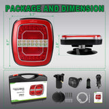 AgriEyes T325C Oversized Smart Wireless Trailer Light Kit with In-Cab Real-Time Signal Feedback