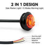 AgriEyes M20 10pcs 2 in 1 Side Marker Light With Warning Lights