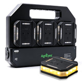 AgriEyes W242R Smart Cascading Road Guidance & Emergency Warning Light Kit with Power Charging Dock