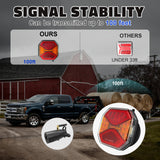 AgriEyes T326 Wireless Magnetic Trailer Light Kit, Rechargeable LED Tow Light with Warning Mode