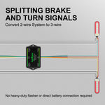 AgriEyes CT012 2-to-3-Wire Trailer Light Converter, Splice-in Trailer Wiring Converter