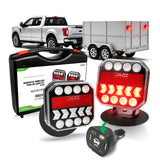 AgriEyes T312C Rechargeable Wireless Magnetic Towing Light Kit with Real-Time Status Feedback