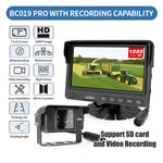 AgriEyes Flagship Wired Backup Camera （Includes 1 Camera）– 4 Inputs, Night Vision, IP69K, Audio, Split-Screen & More