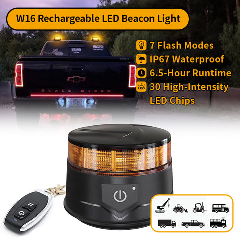 AgriEyes W16 Series LED Beacon Lights, Emegency Warning Lights for Vehicles.