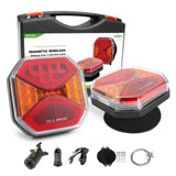 AgriEyes T327/T326 Wireless Trailer Light with Magnetic Suction Cup, Rechargeable LED Tow Light with Flashing Mode