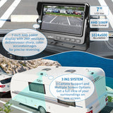 AgriEyes Flagship Wired Backup Camera （Includes 1 Camera）– 4 Inputs, Night Vision, IP69K, Audio, Split-Screen & More