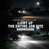 Agrieyes 3400LM LED Truck Work Light 2-in-1 Off-Road + Amber Strobe | IP67 Waterproof