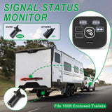 AgriEyes AG-T328 Wireless Towing Light Bar | Solar Powered & In-Cab Monitor