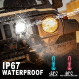 Agrieyes 3400LM LED Truck Work Light 2-in-1 Off-Road + Amber Strobe | IP67 Waterproof