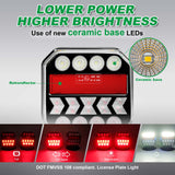AgriEyes T312C Rechargeable Wireless Magnetic Towing Light Kit with Real-Time Status Feedback