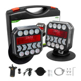 AgriEyes T326 Wireless Magnetic Trailer Light Kit, Rechargeable LED Tow Light with Warning Mode