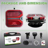 AgriEyes T327C Smart Wireless Magnetic Trailer Light Kit with Real-Time Signal Feedback