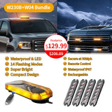 AgriEyes W230B App Control Wireless Magnetic Strobe Light Bar for Trucks