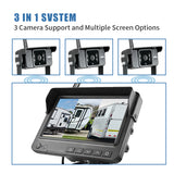 AgriEyes Flagship Wired Backup Camera （Includes 1 Camera）– 4 Inputs, Night Vision, IP69K, Audio, Split-Screen & More