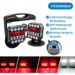 Agrieyes Wireless Trailer Lights Kit, Magnetic Mount, IP67 Waterproof, USB-C 2.5h Fast Charge, 9h Runtime, 12–24V LED Tow Lights w/ 7-Pin to 4-Pin Adapter