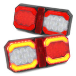 AgriEyes T322 Double Trailer Lights for RV, Waterproof LED Tail Light with Reverse & Reflector