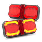 AgriEyes T323 Double Trailer Light with Reflector, Parenthesis Waterproof LED RV Tail Lights